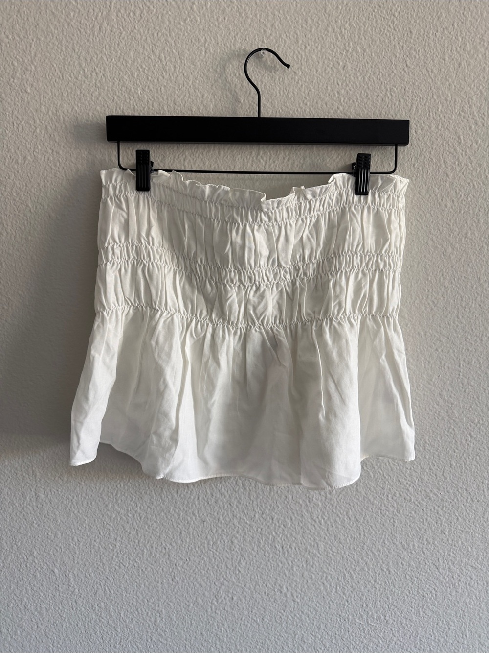Mare Mare White Smocked Tube Top NWT | Size XL